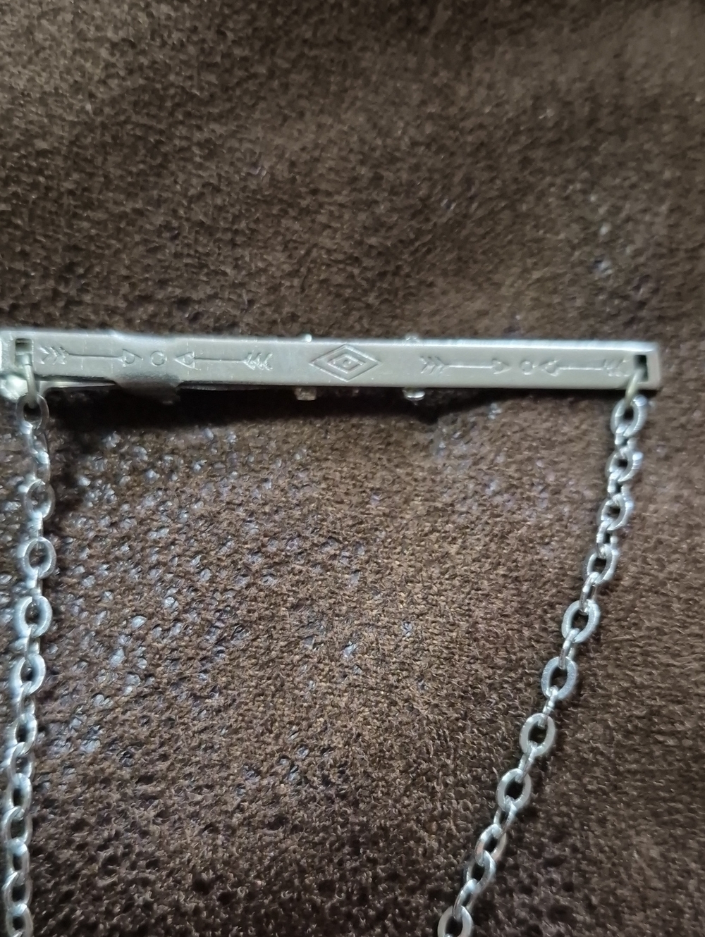 Vintage,Colt 45, Silver-tone Western Revolver Tie Bar with Turquoise 940 Silver. - Picture 3 of 5